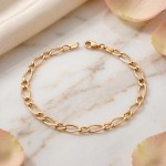 Armbånd i gult gull 14kt, 20.3 cm - 17012
