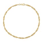 Armbånd i gult gull 14kt, 18 cm - 18GU2918