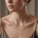 Veneziansk Kjede 14K Gult Gull (585) | Fast Lavpris 0.8mm- FBM0842GG