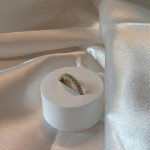 Diamantring i 14kt gult gull med 0,25 ct W-Si - 57591