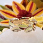Diamantring i gult gull med 0,03 ct W-Si - coc5071012