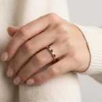 Diamantring i gull 14kt med safir og 0,013 ct W-Si - coc00374