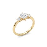 Diamant forlovelsesring i gult gull 0.50 ct - ABR01168g050