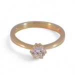 Diamantring forlovelsesring Frøya 0,43 ct River (E)-Si1 - 3106043