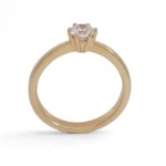 Diamantring forlovelsesring Frøya 0,43 ct River (E)-Si1 - 3106043
