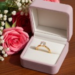 Diamantring forlovelsesring Frøya 0,43 ct River (E)-Si1 - 3106043