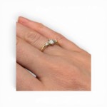 Diamant forlovelsesring i gult gull 0.40 ct - ABR01168g040