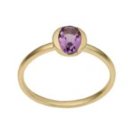 Gullring i 14 kt med ametyst - Bur620385ga
