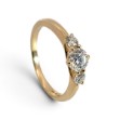 Diamant forlovelsesring i gult gull 0.40 ct - ABR01168g040