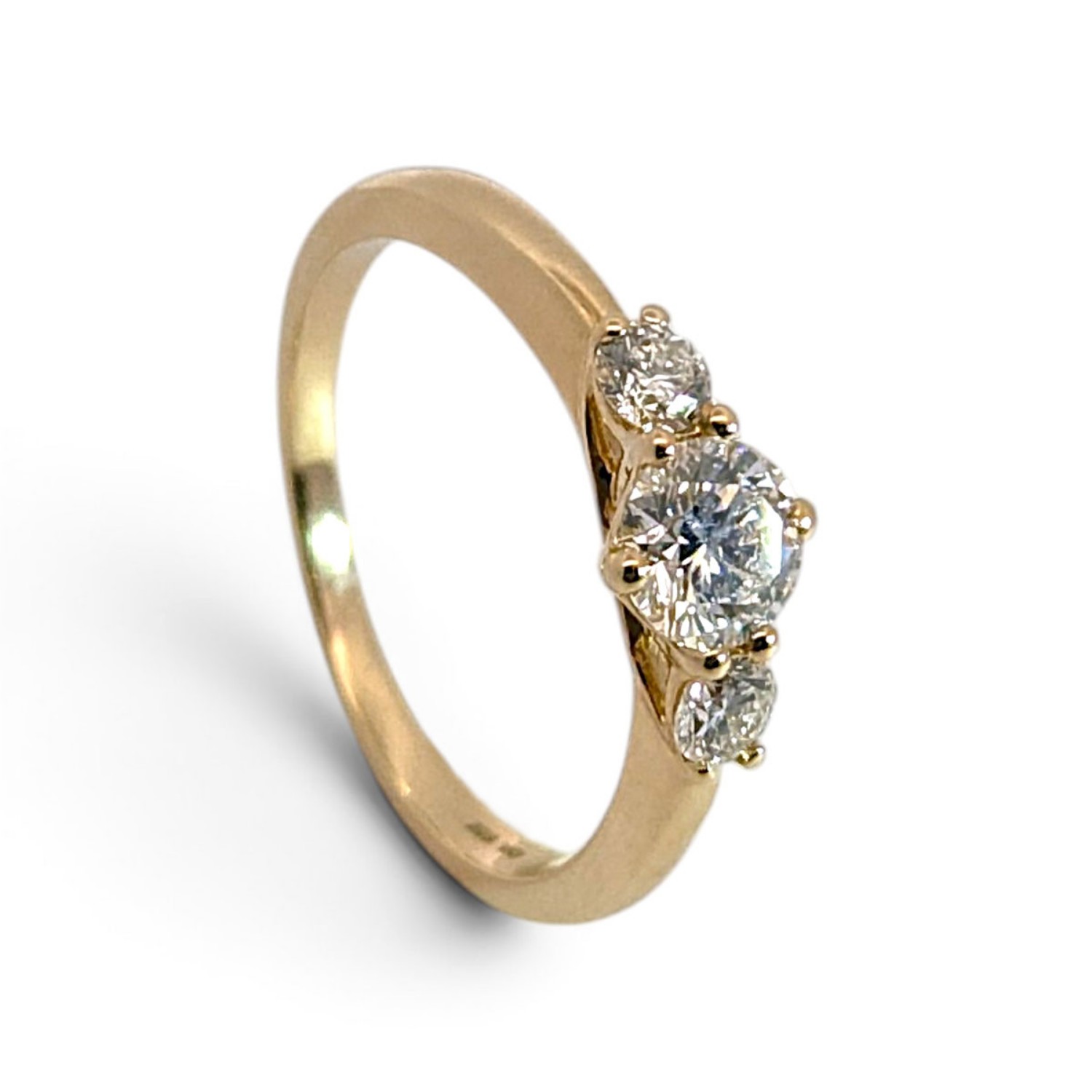 Diamant forlovelsesring i gult gull 0.40 ct - ABR01168g040