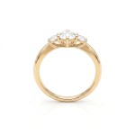 Diamant forlovelsesring i gult gull 0.40 ct - ABR01168g040