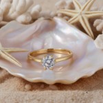 Forlovelsesring med Lab Grown diamant i 0.50 ct og River VS - LG0501801gg