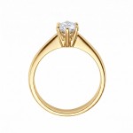 Forlovelsesring med Lab Grown diamant i 0.50 ct og River VS - LG0501801gg