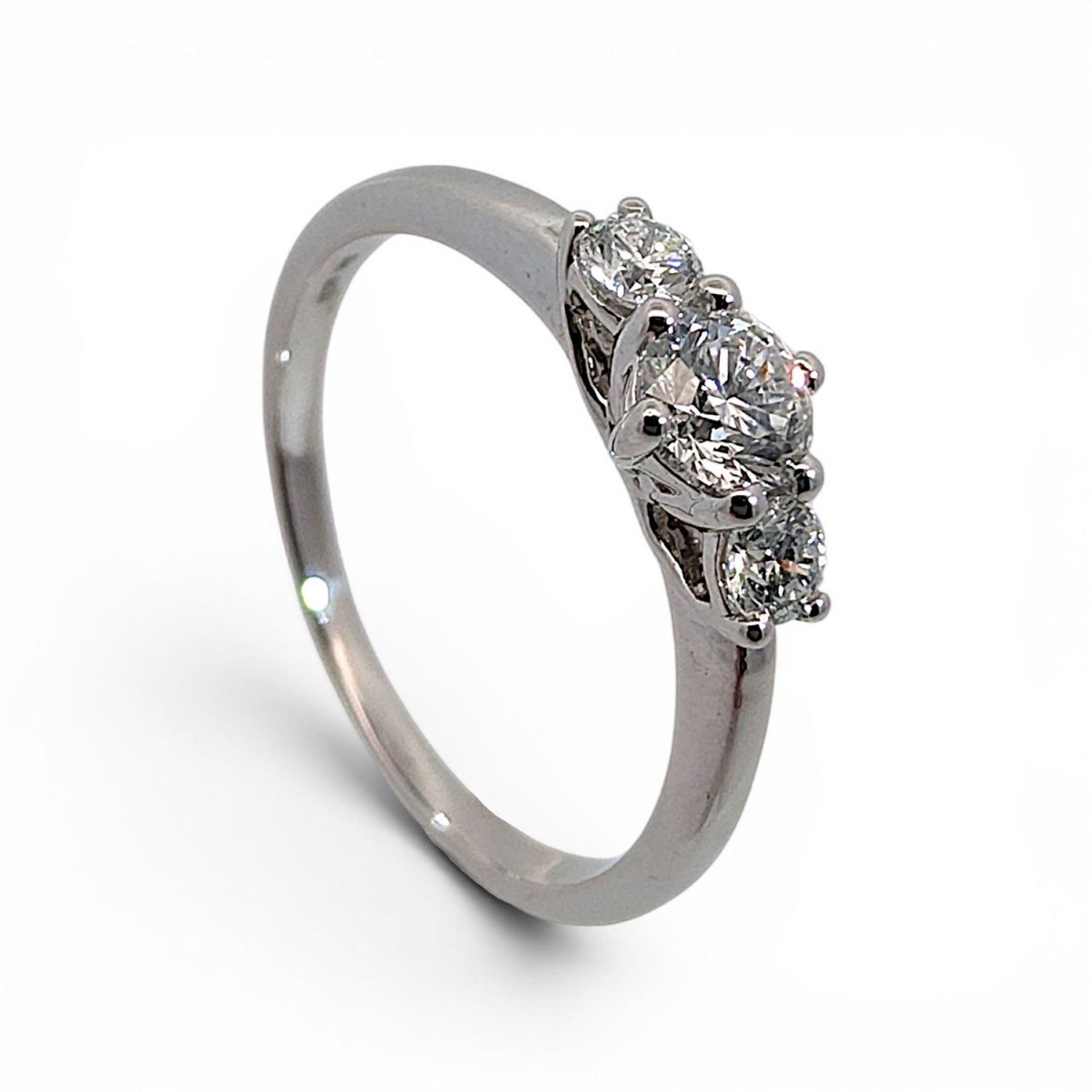 Diamant forlovelsesring i hvitt gull 0.30 ct - ABR01168hv030