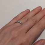 Diamant forlovelsesring i hvitt gull 0.30 ct - ABR01168hv030