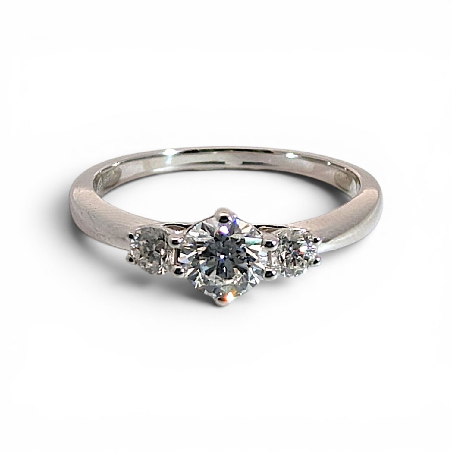 Diamant forlovelsesring i hvitt gull 0.40 ct - ABR01168hv040