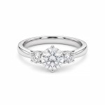 Diamant forlovelsesring i hvitt gull 0.50 ct - ABR01168hv050