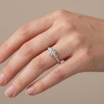 Diamant forlovelsesring i hvitt gull 0.50 ct - ABR01168hv050