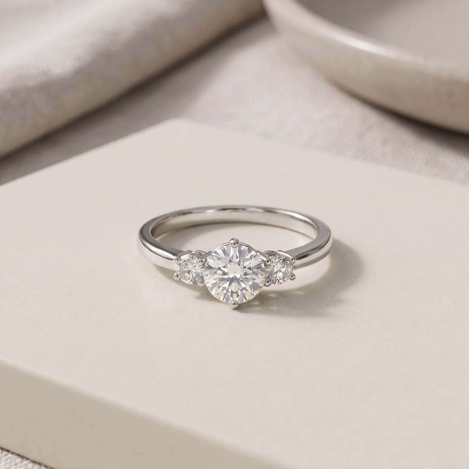 Diamant forlovelsesring i hvitt gull 0.50 ct - ABR01168hv050