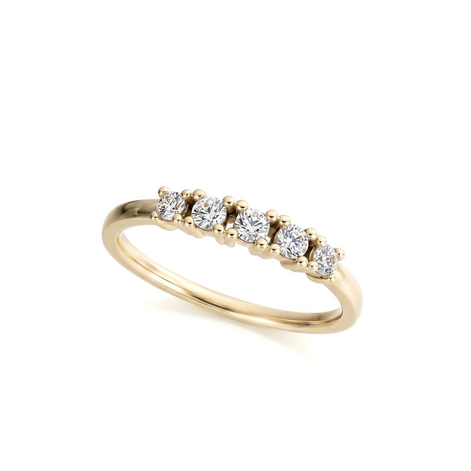 Forlovelsesring i gult gull med Lab Grown diamanter 0,32ct TW-VS - Bur5Z0033