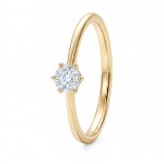 Diamantring forlovelsesring 0,30 ct  i 14kt gult gull. Diona - 18001030gg