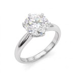 Forlovelsesring i hvitt gull med lab grown diamant 2,00ct  River (E) VS2 - LG747502268