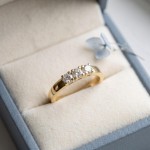 Iselin alliansering i 585 gult gull med diamanter - 85030700