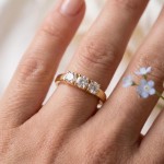 Iselin alliansering i 585 gult gull med diamanter - 85030700