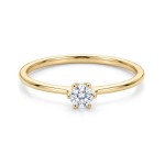 Enstens diamantring Aida med 0,20 ct i 14kt gull. TW-Si. -18016020