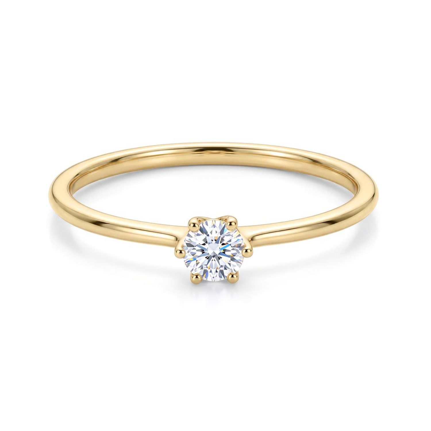 Enstens diamantring Aida med 0,20 ct i 14kt gull. TW-Si. -18016020