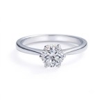 Enstens diamantring Aida med 0,70 ct i 14kt gull. TW-Si. -18016070