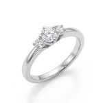 Diamantring forlovelsesring i hvitt gull med 0,39ct W-Si - ABR17850