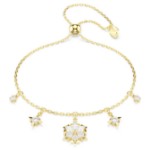 Swarovski armbånd Magic bracelet Mixed cuts, Snowflake, White, 18K gold finish - 5757800