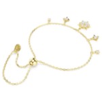 Swarovski armbånd Magic bracelet Mixed cuts, Snowflake, White, 18K gold finish - 5757800