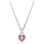 Swarovski smykke Chroma pendant Mixed cuts, Pink, Rhodium plated - 5757789