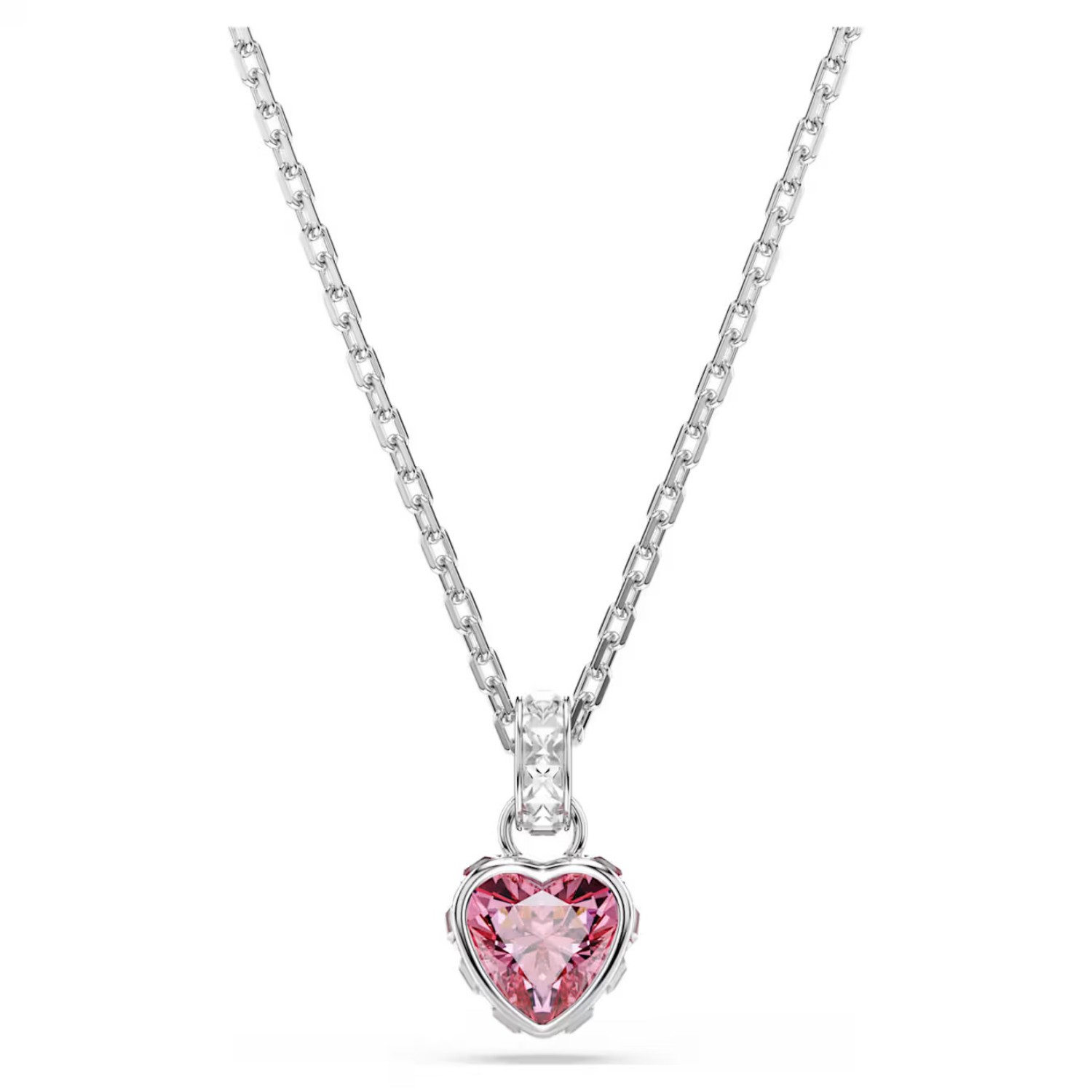 Swarovski smykke Chroma pendant Mixed cuts, Pink, Rhodium plated - 5757789