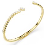 Swarovski armbånd Mesmera bangle Mixed cuts, White, 18K gold finish - 5761638