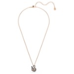 Swarovski smykke Swan pendant Mixed cuts, Swan, Black, 18K rose gold finish - 5764882