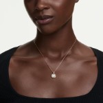 Swarovski smykke Una Angelic pendant Cushion cut, White, 18K gold finish - 5764761
