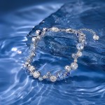 Swarovski armbånd Constella bracelet Mixed cuts, Blue, Rhodium plated - 5722479