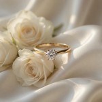 Diamantring forlovelsesring 0,50 ct i 14kt gult gull. Leticia - 18007050gg