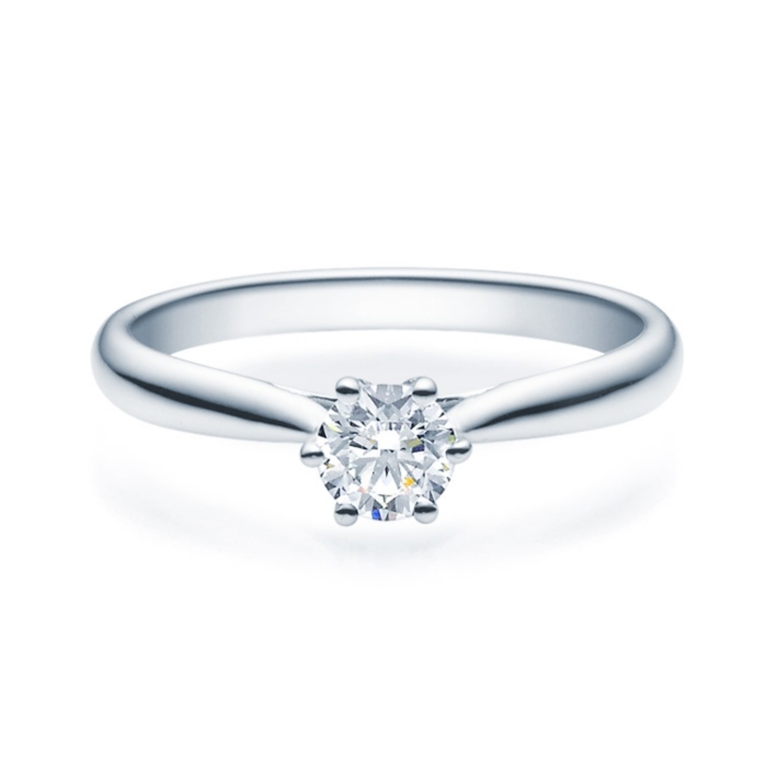 Diamantring forlovelsesring 0,40 ct River E SI2 i 14kt gull.  Leticia - 18007040R