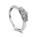 Diamant forlovelsesring i hvitt gull 0.30 ct - ABR01168hv030