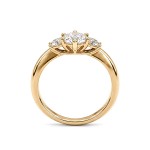 Diamant forlovelsesring i gult gull 0.40 ct - ABR01168g040