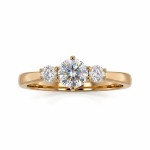 Diamant forlovelsesring i gult gull 0.40 ct - ABR01168g040