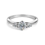 Diamant forlovelsesring i hvitt gull 0.40 ct - ABR01168hv040