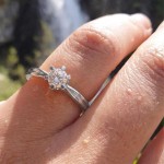 Diamantring forlovelsesring Sitara 0,12 ct W-Si - 222116