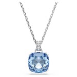 Swarovski smykke Millenia pendant Cushion cut, Blue, Rhodium plated - 5760057