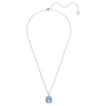 Swarovski smykke Millenia pendant Cushion cut, Blue, Rhodium plated - 5760057