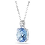 Swarovski smykke Millenia pendant Cushion cut, Blue, Rhodium plated - 5760057